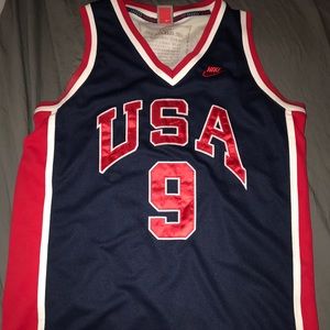 Vintage Nike USA Olympic Michael Jordan Jersey